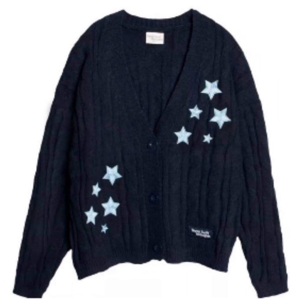 Taylor Swift Black Cardigan with Star Accents